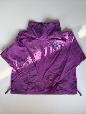 Vibrant Purple Pullover 🍇 Vintage Columbia Packable Anorak Jacket 90s Gorpcore